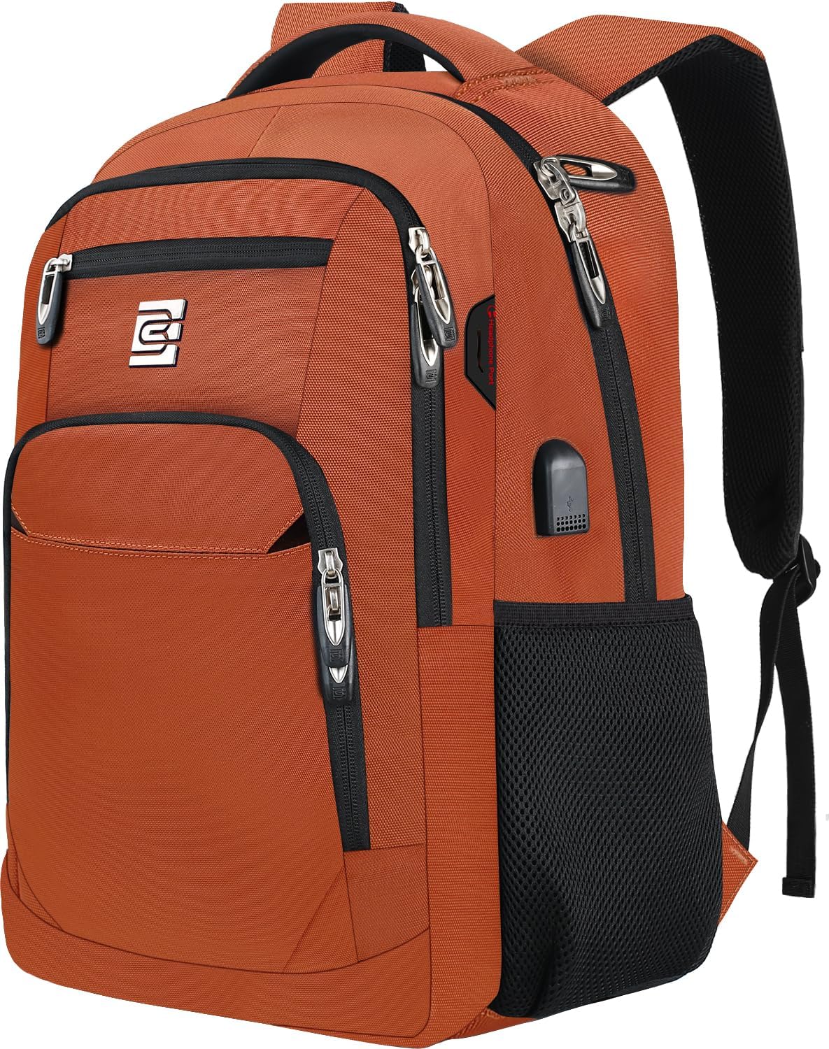 Sac à dos pour ordinateur portable mince antivol 15,6 pouces Sac de voyage à chargement USB
