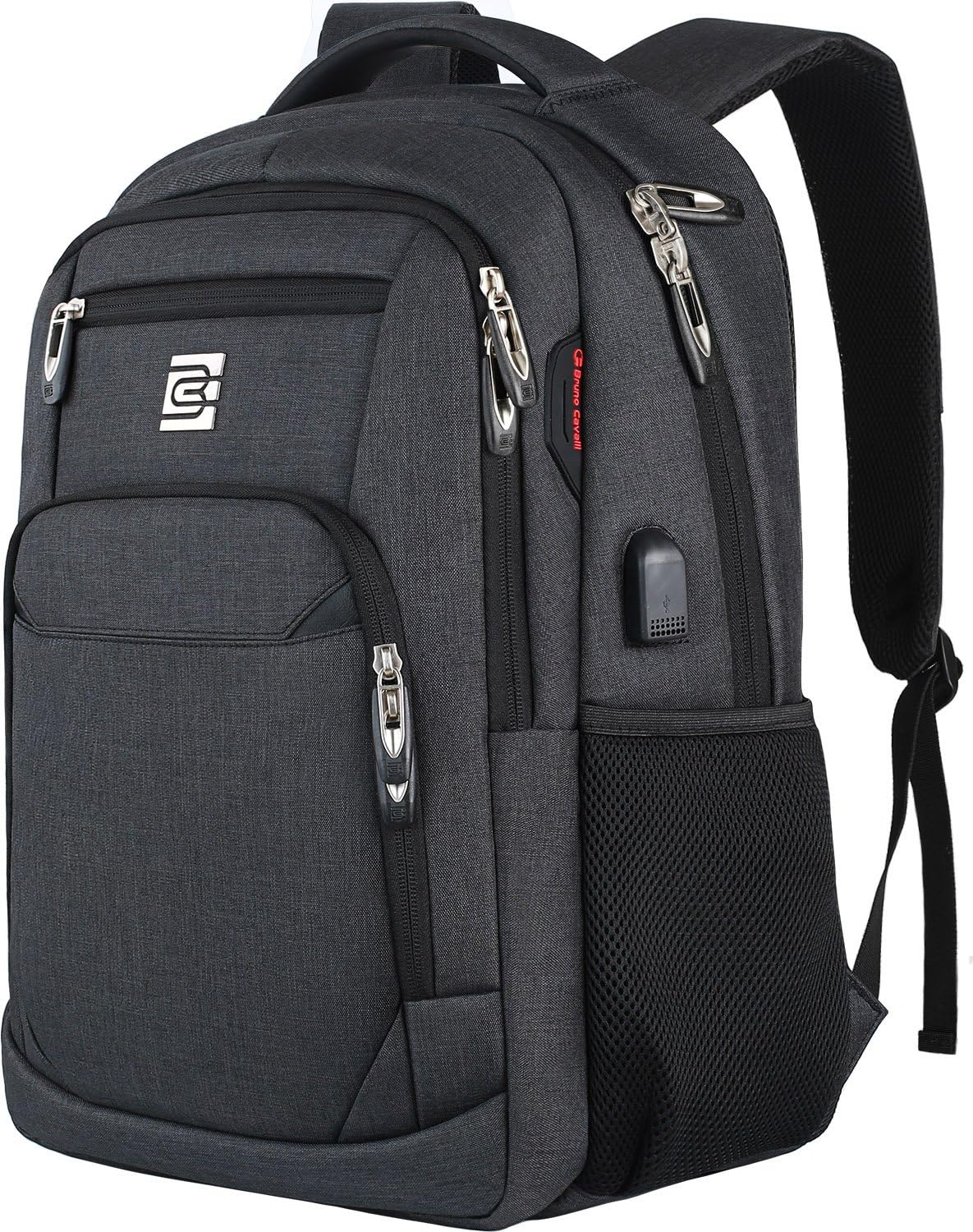 Sac à dos pour ordinateur portable mince antivol 15,6 pouces Sac de voyage à chargement USB