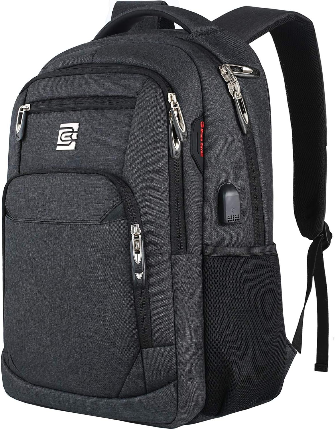 Sac à dos pour ordinateur portable mince antivol 15,6 pouces Sac de voyage à chargement USB