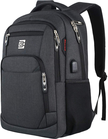 Sac à dos pour ordinateur portable mince antivol 15,6 pouces Sac de voyage à chargement USB