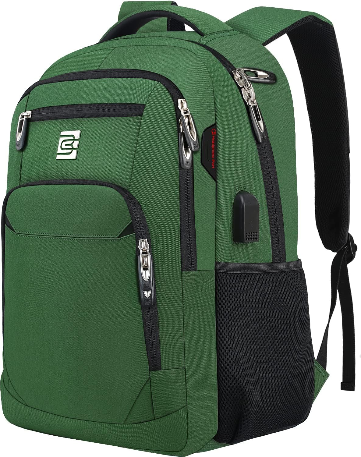 Sac à dos pour ordinateur portable mince antivol 15,6 pouces Sac de voyage à chargement USB