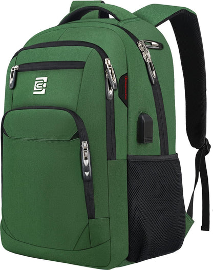 Sac à dos pour ordinateur portable mince antivol 15,6 pouces Sac de voyage à chargement USB