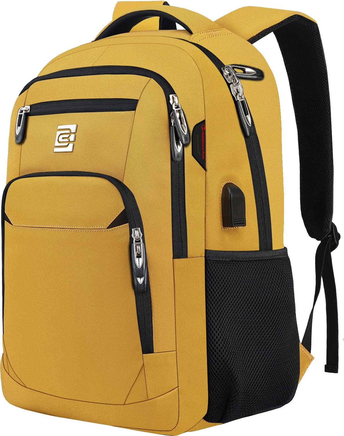 Sac à dos pour ordinateur portable mince antivol 15,6 pouces Sac de voyage à chargement USB