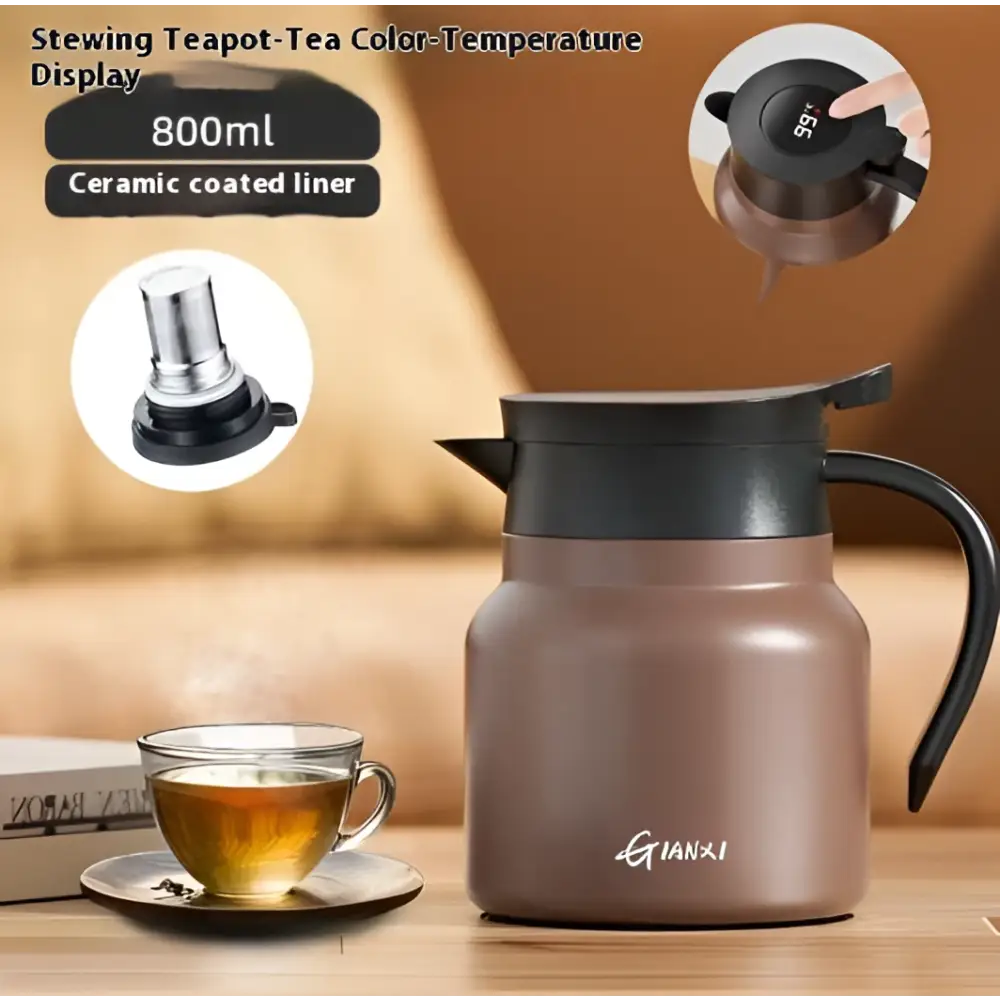 Garrafa de gran capacidad con separación de té y agua