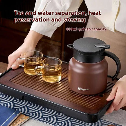 Garrafa de gran capacidad con separación de té y agua