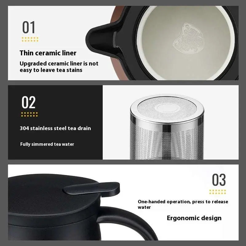 Garrafa de gran capacidad con separación de té y agua