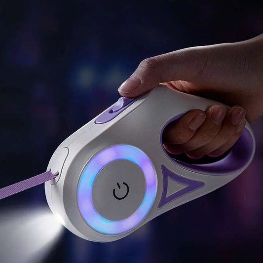 LED Dog Leash Retractable for Small Medium Dogs