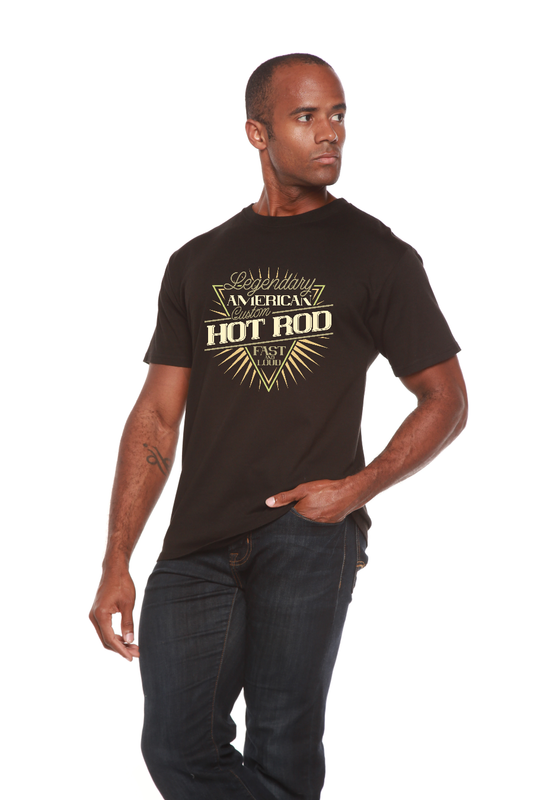 T-shirt graphique Legendary American à manches courtes en viscose de bambou et coton biologique pour homme