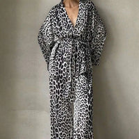 Leopard Print Two-Piece Suit Fashion Set