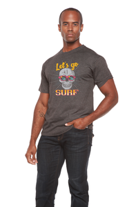 Let`s go SURF Men's Bamboo Viscose/Organic Cotton Short Sleeve Graphic T-Shirt