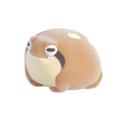 Flocking Frog Gashapon Capsule Toys | Mini Squishy Figurines for Stress Relief