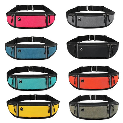 Waterproof Running Waist Bag | Lightweight Reflective Fanny Pack for Sports