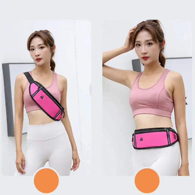 Waterproof Running Waist Bag | Lightweight Reflective Fanny Pack for Sports