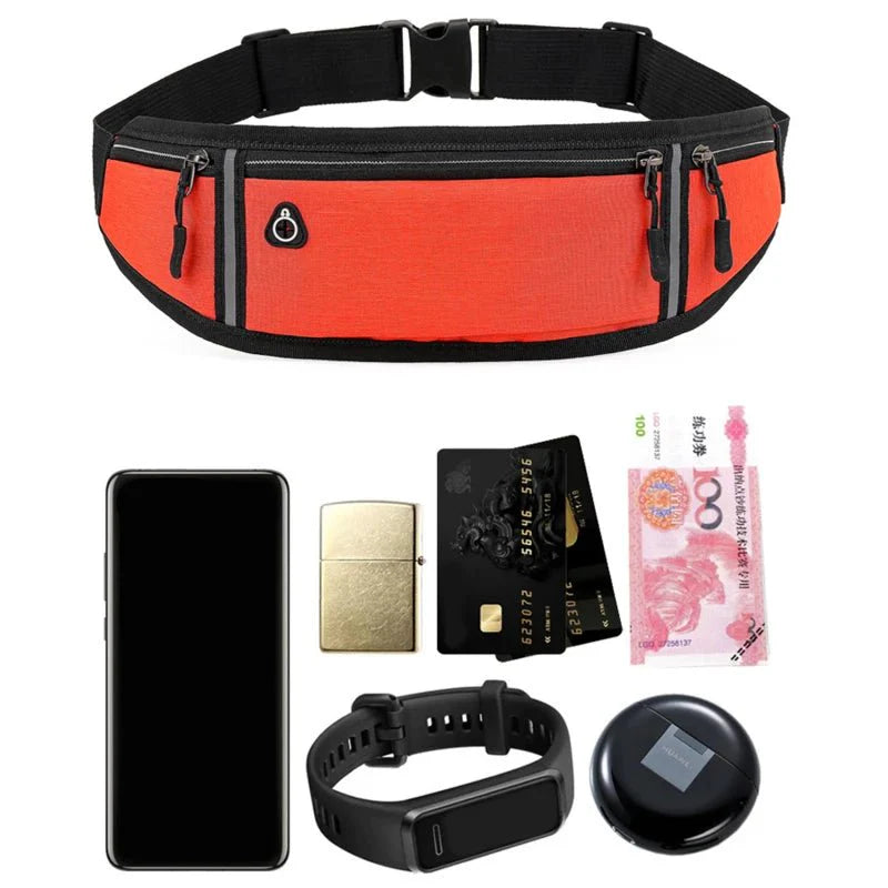 Waterproof Running Waist Bag | Lightweight Reflective Fanny Pack for Sports