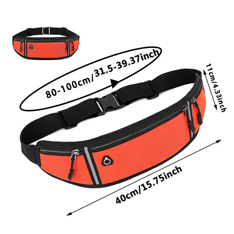 Waterproof Running Waist Bag | Lightweight Reflective Fanny Pack for Sports