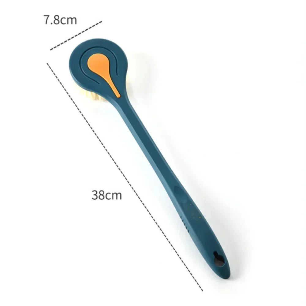 Long Handle Soft Bristle Bath Brush – Back Scrubber