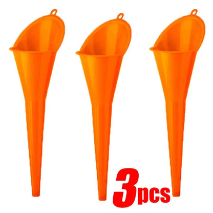 Long Mouth Refueling Funnel with Filter – Car and Motorcycle Engine Oil Filling Tool