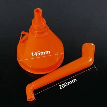 Long Mouth Refueling Funnel with Filter – Car and Motorcycle Engine Oil Filling Tool