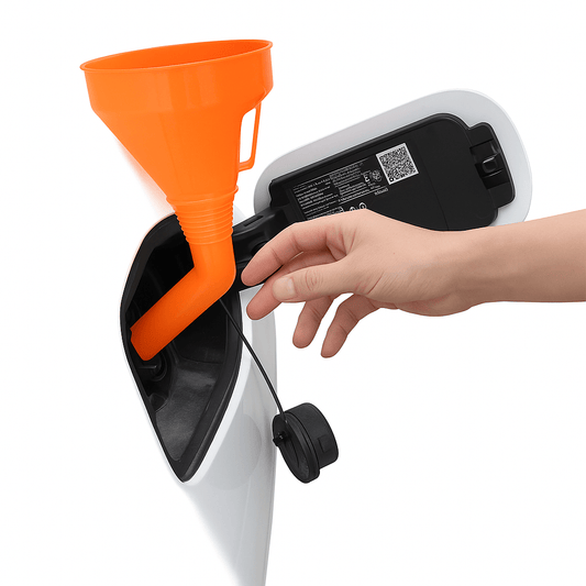 Embudo de boca larga para repostar con filtro – Herramienta de llenado de aceite de motor para coche y moto