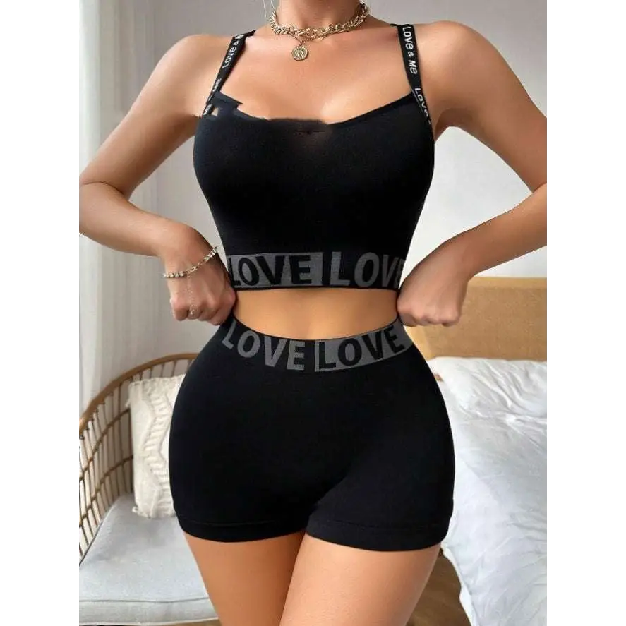 Love Letter Camisole and Leggings Set