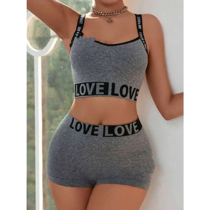 Love Letter Camisole and Leggings Set