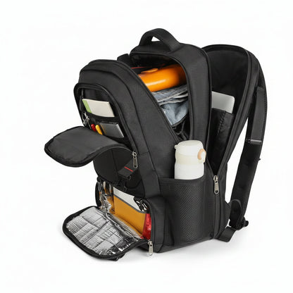50L Travel Laptop Backpack 17.3 Inch TSA Waterproof with Insulated Compartment USB