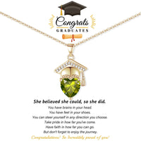 Women Dainty Gold Necklace for Graduation