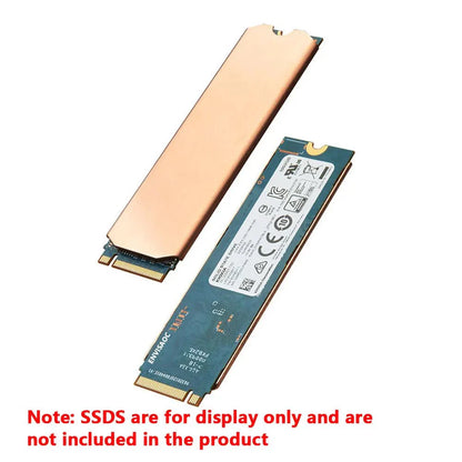 M.2 SSD Copper Heatsink – NVMe 2280/2242/2230 Radiator with Thermal Pad for PS5, Laptop & PC