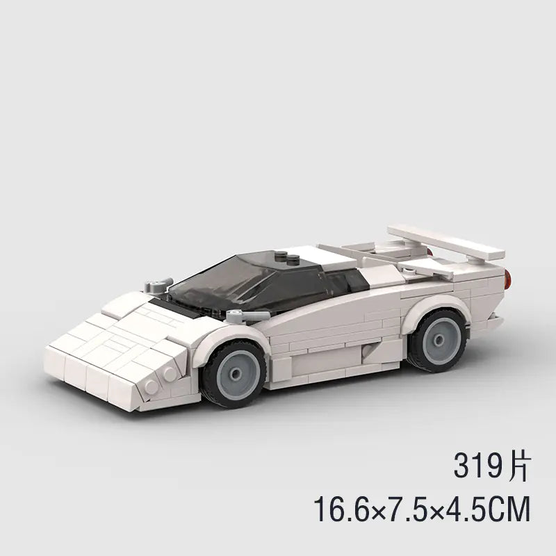 Jouet de course MOC de voiture de sport de luxe LEGO compatible
