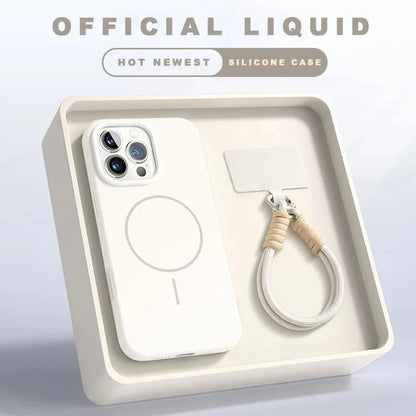 Strong Magnetic Silicone Phone Case | Wireless Charging Compatible for iPhone 12-16 Series
