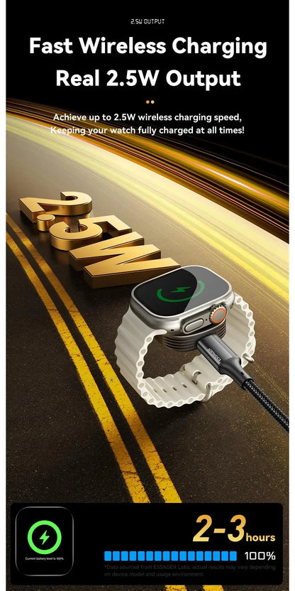 Magnetic Wireless Charger for Apple Watch | Fast Portable Charging Solution