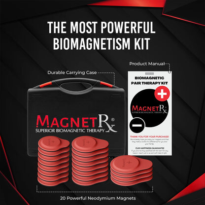 Biomagnetic Therapy Magnet Kit — Neodymium & Silicone (20 Mixed Units)