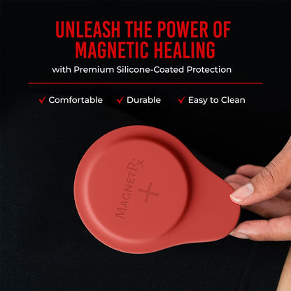 Biomagnetic Therapy Magnet Set — Neodymium & Silicone (2 Large Magnets)
