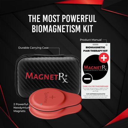Biomagnetic Therapy Magnet Set — Neodymium & Silicone (2 Large Magnets)