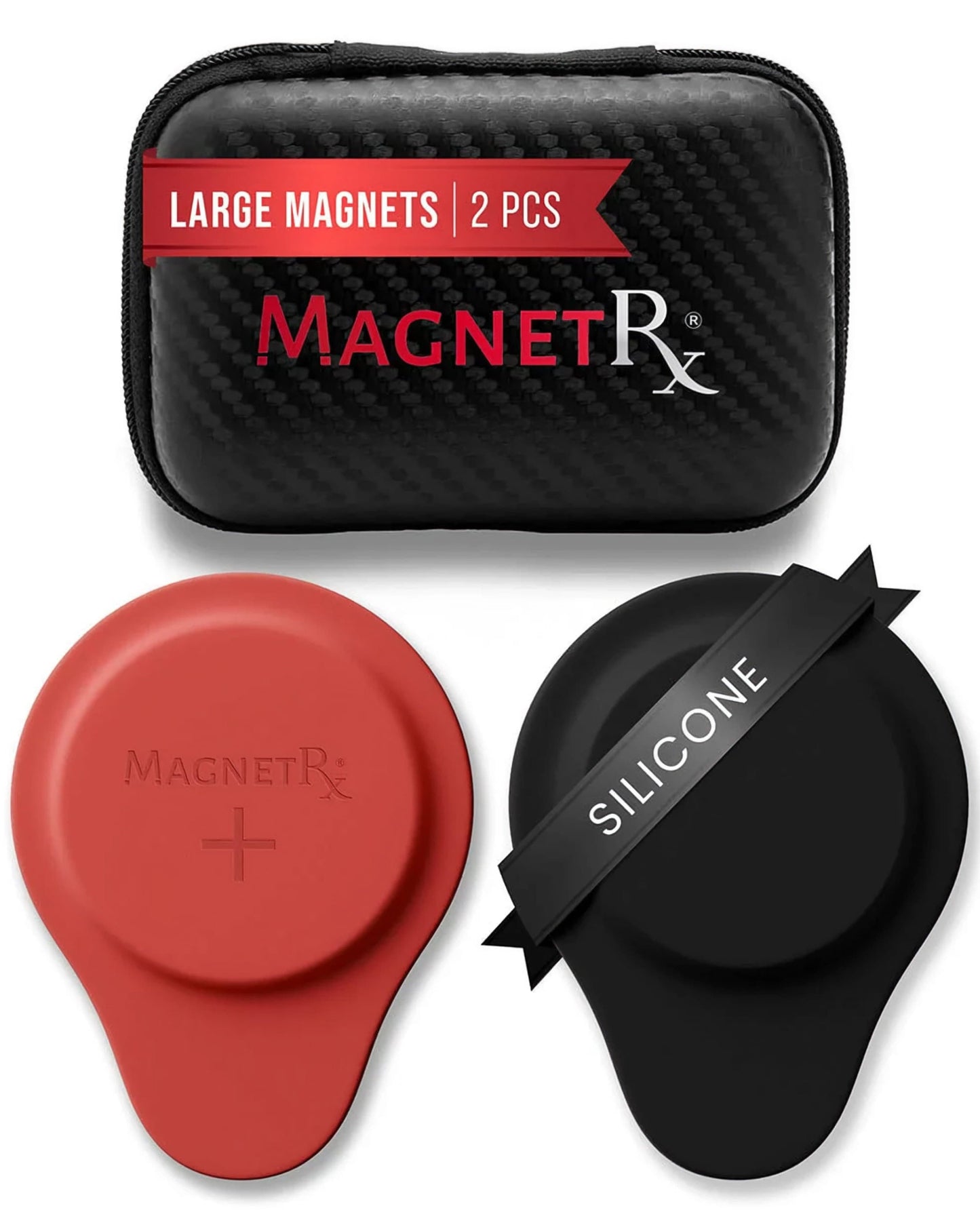 Biomagnetic Therapy Magnet Set — Neodymium & Silicone (2 Large Magnets)