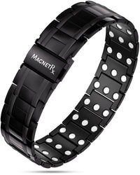 3x Strength Titanium Magnetic Bracelet for Men (Black)