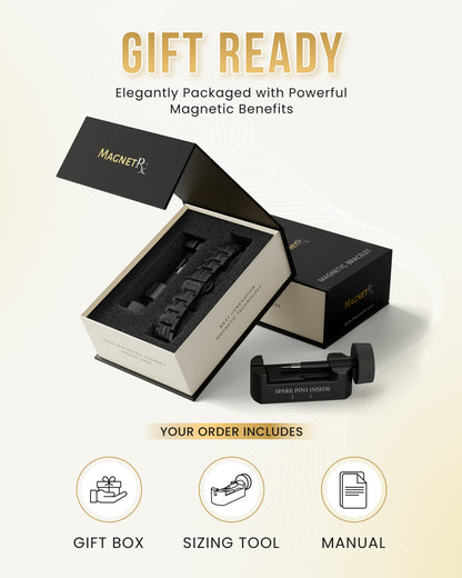 EllipseMAX Magnetic Bracelet for Men (Black)