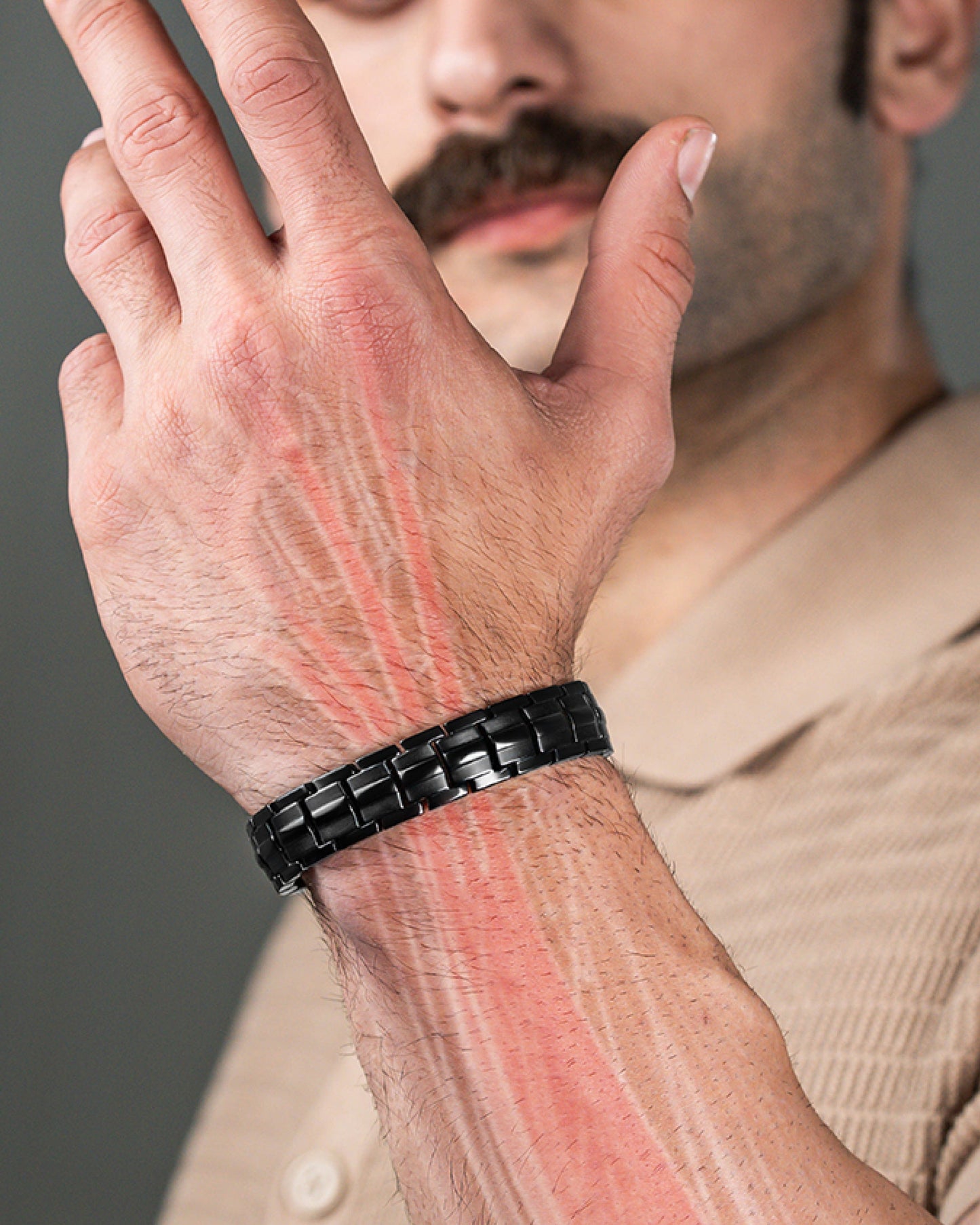 EllipseMAX Magnetic Bracelet for Men (Black)