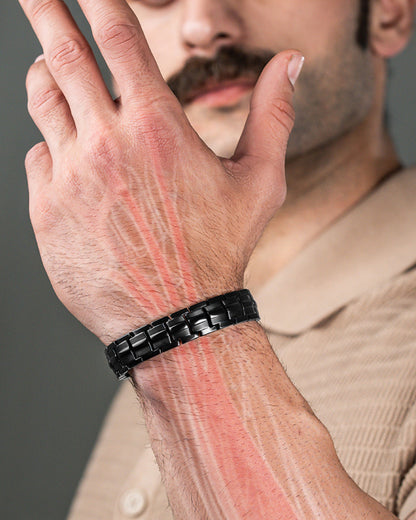 EllipseMAX Magnetic Bracelet for Men (Black)