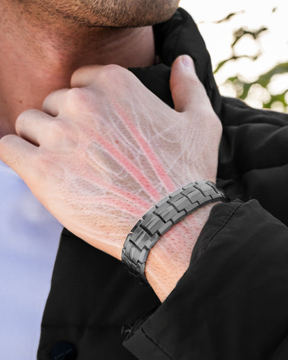 EllipseMAX Magnetic Bracelet for Men (Gunmetal)