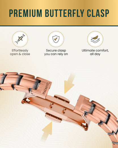 EllipseMAX Magnetic Copper Bracelet for Women