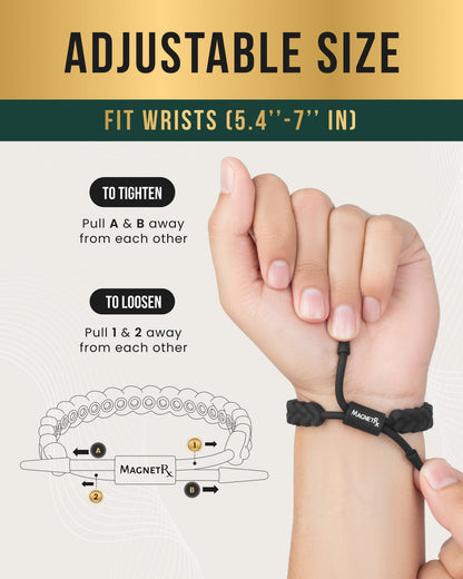 Magnetic Silicone Golf Bracelets (Braided)