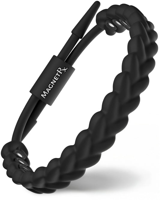 Pulseras magnéticas de silicona para golf (trenzado)
