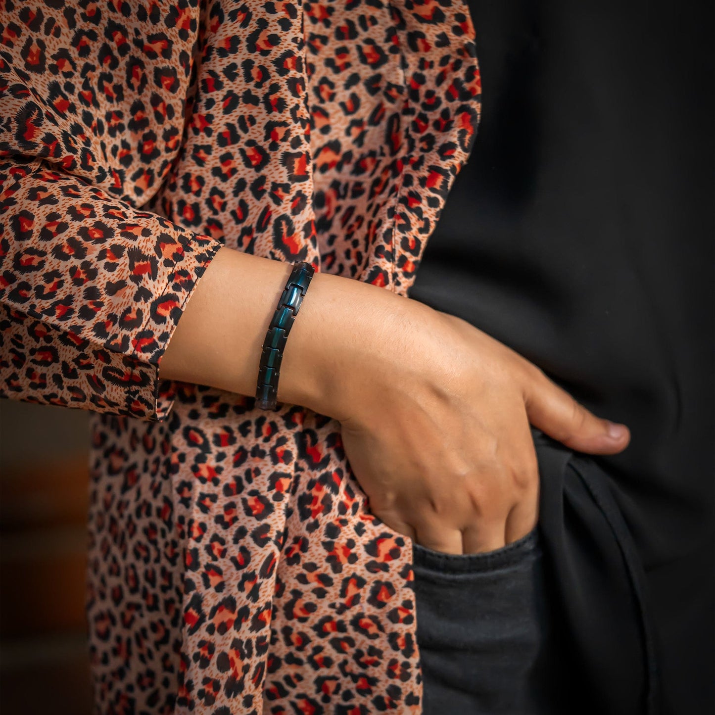 Bracelet de magnétothérapie Femme Thin Blue Line