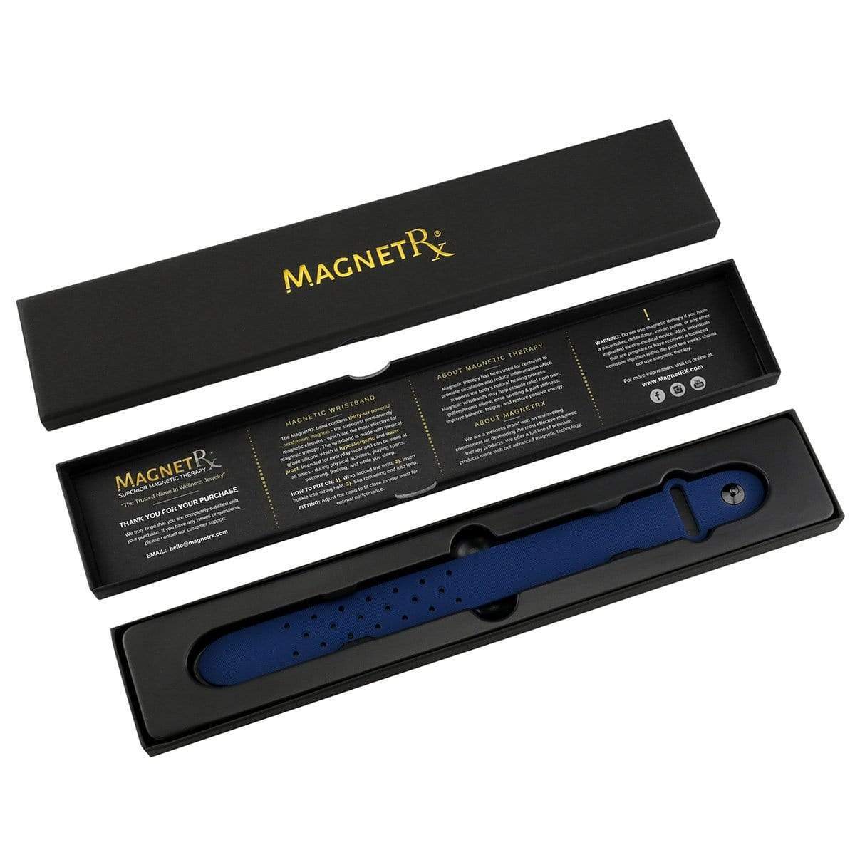 Bracelet magnétique de sport ultra résistant (bleu marine)