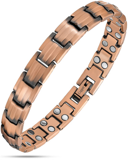 Bracelet de Magnétothérapie en Cuivre Pur Ultra-Résistant pour Femme (Classique)