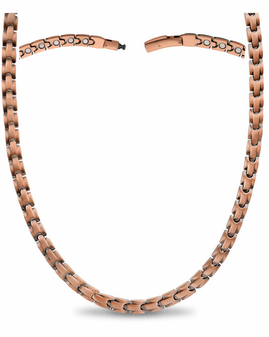 Potente Collar de Terapia Magnética de Cobre Cadena Clásica