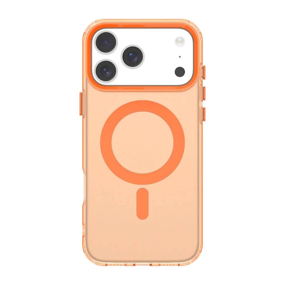 Luxury Magnetic Candy Case for iPhone 17 Pro, 17 Pro Max – Soft Skin Feel with Wireless Charging Support
