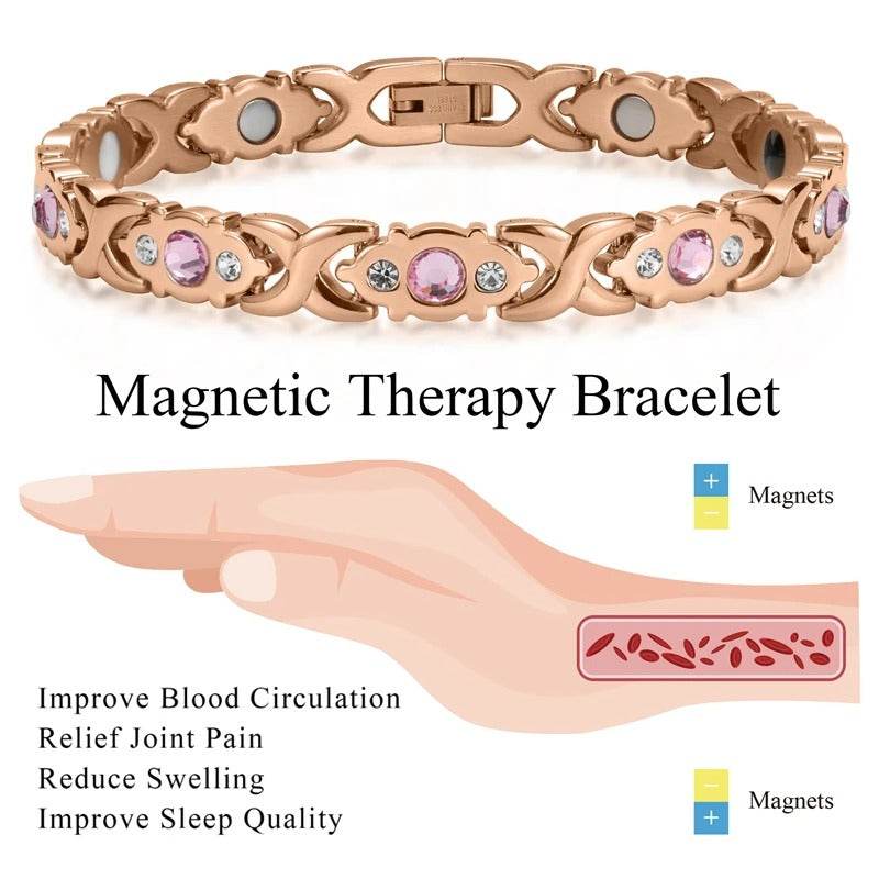 Women's Magnetic Therapy Bracelet for Pain Relief & Wellness - Stylish & Comfortable