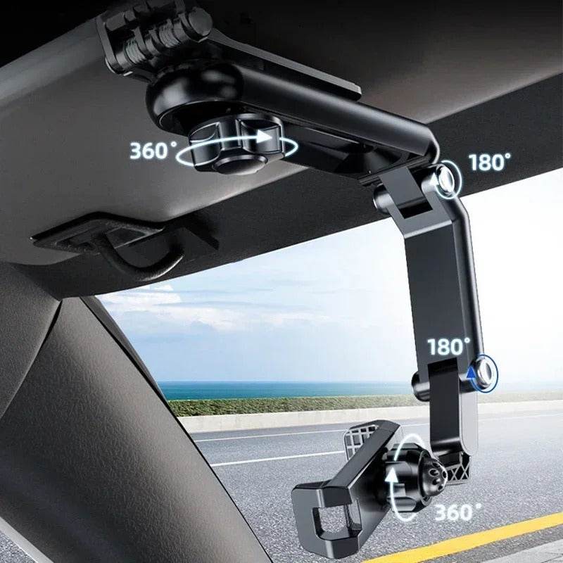 Universal Car Phone Mount for Sun Visor with 360° Rotation